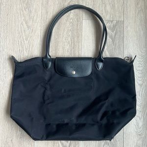Longchamp - Le Pliage Black Nylon Tote Bag